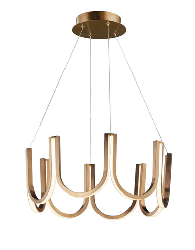 ET2 - LED Pendant - You - Brushed Champagne- Union Lighting Luminaires Decor