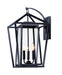 Maxim - Three Light Outdoor Wall Lantern - Artisan - Black- Union Lighting Luminaires Decor