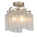 Maxim - Three Light Semi-Flush Mount - Victoria - Golden Silver- Union Lighting Luminaires Decor