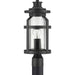 Progress Canada - One Light Post Lantern - Haslett - Black- Union Lighting Luminaires Decor