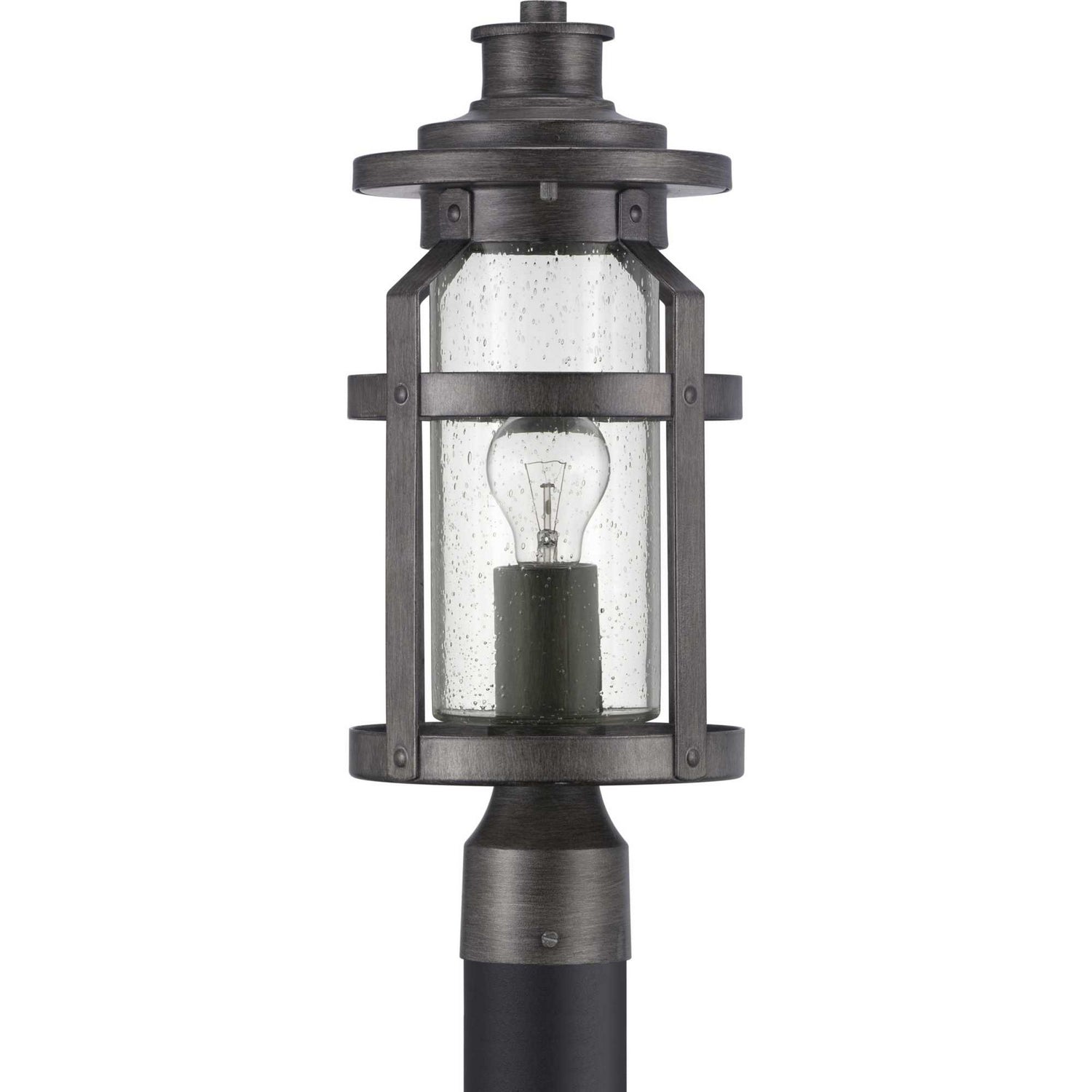 Progress Canada - One Light Post Lantern - Haslett - Antique Pewter- Union Lighting Luminaires Decor