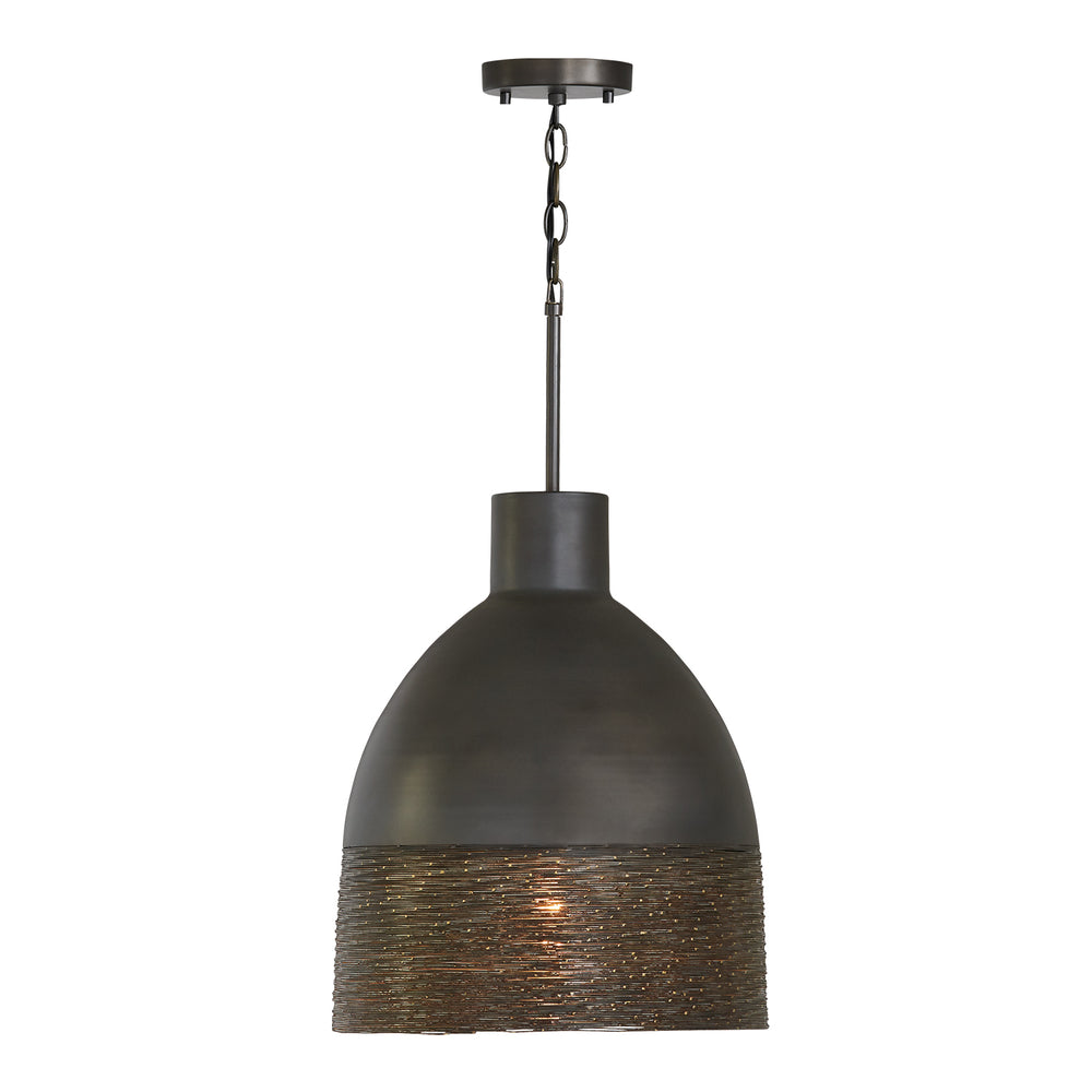 Capital Lighting - One Light Pendant - Sana - Grey Iron- Union Lighting Luminaires Decor