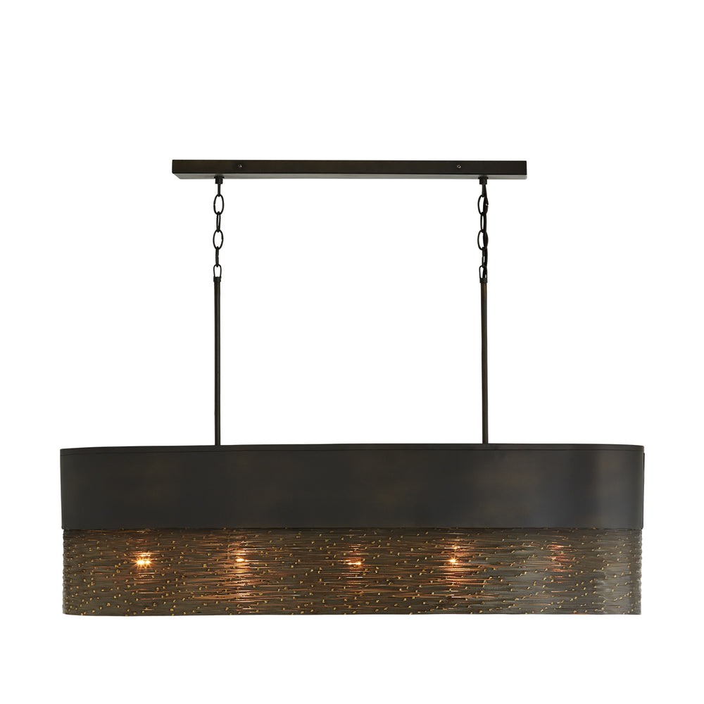 Capital Lighting - Five Light Island Pendant - Sana - Grey Iron- Union Lighting Luminaires Decor