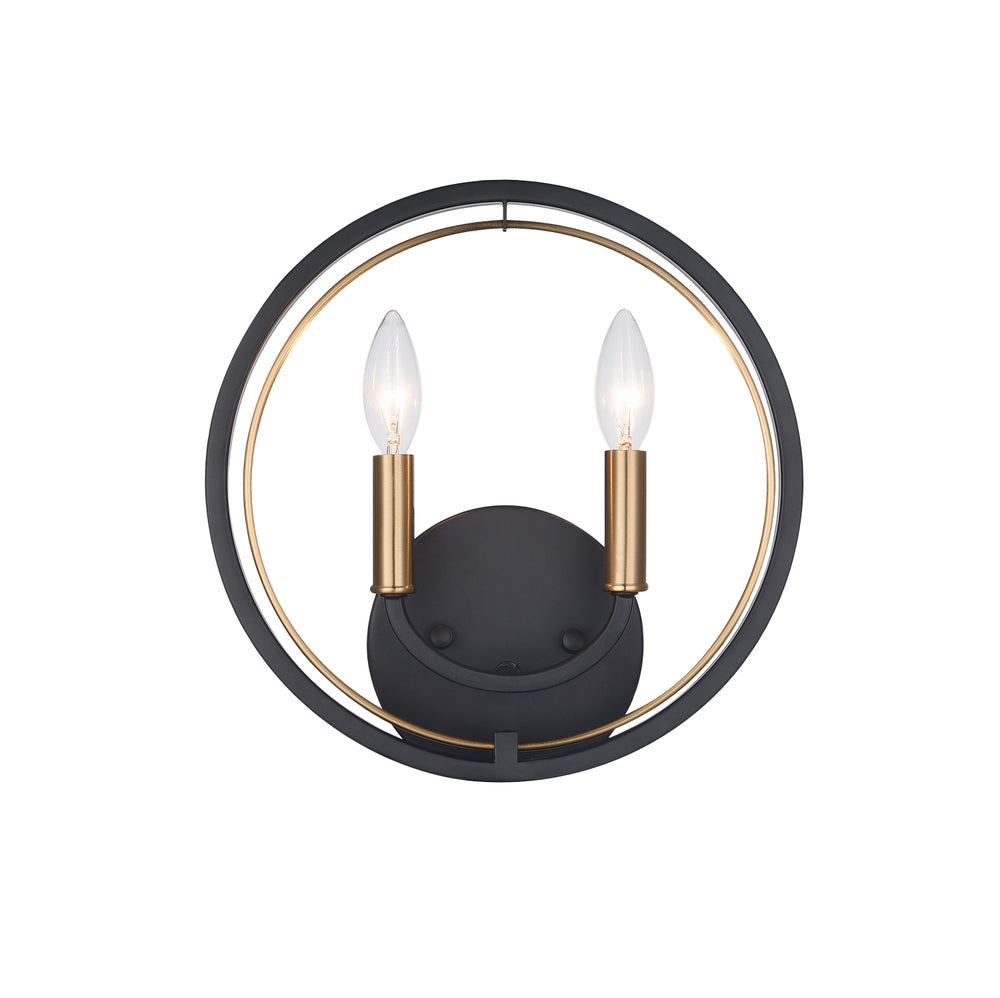 Matteo Canada - Two Light Wall Sconce - Odyssey - Black- Union Lighting Luminaires Decor