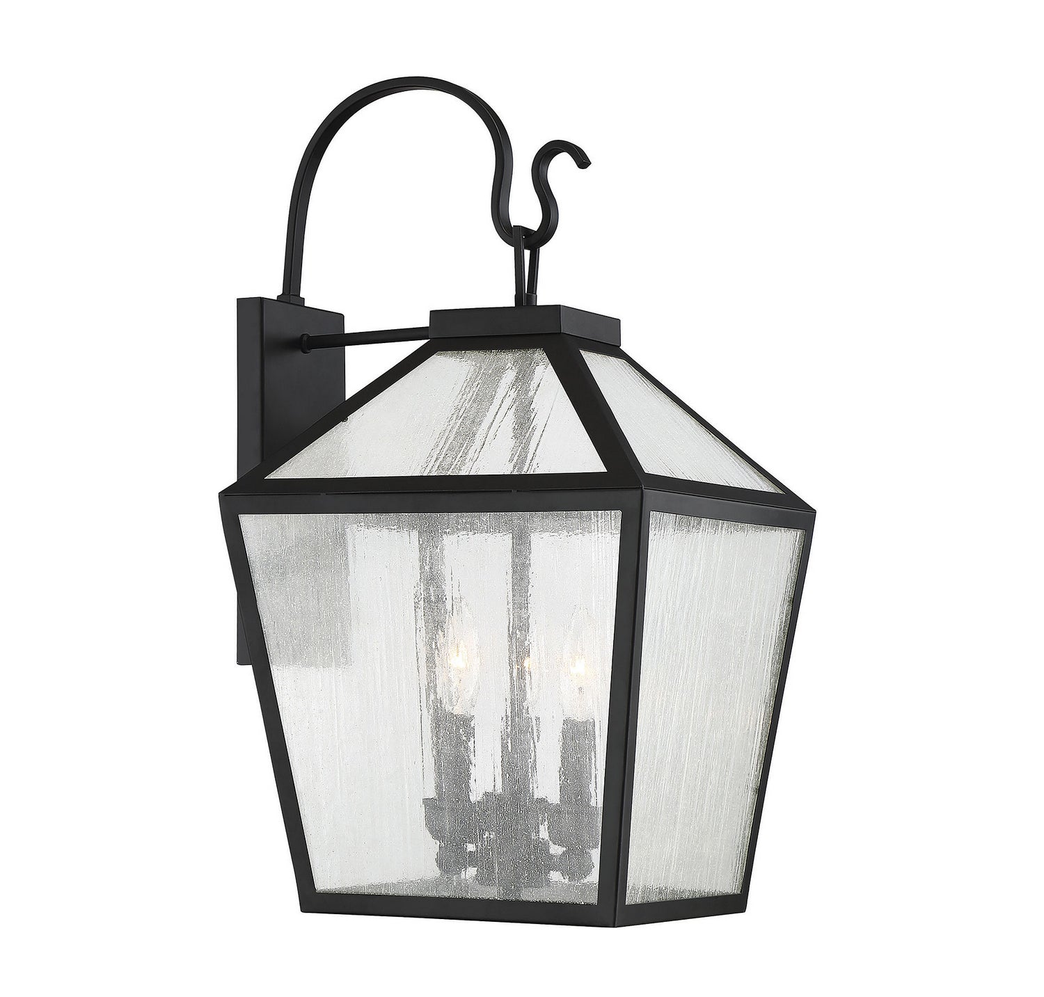 Savoy House - Three Light Wall Lantern - Woodstock - Black- Union Lighting Luminaires Decor