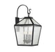 Savoy House - Four Light Outdoor Wall Lantern - Woodstock - Black- Union Lighting Luminaires Decor