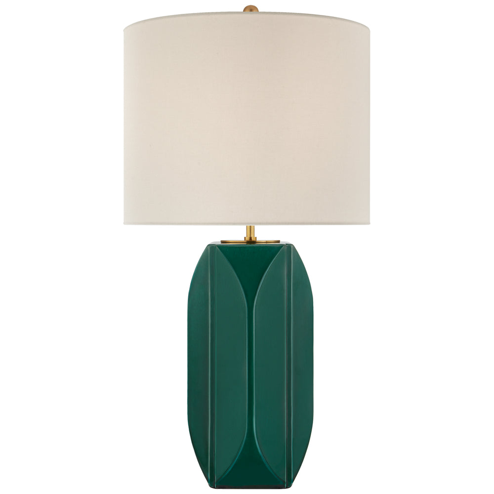 Visual Comfort Signature Canada - One Light Table Lamp - Carmilla - Emerald Crackle- Union Lighting Luminaires Decor