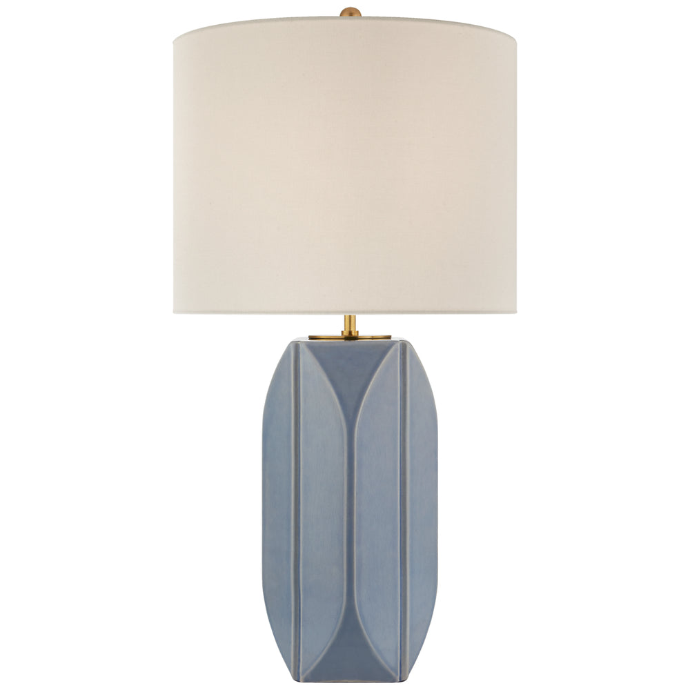 Visual Comfort Signature Canada - One Light Table Lamp - Carmilla - Polar Blue Crackle- Union Lighting Luminaires Decor
