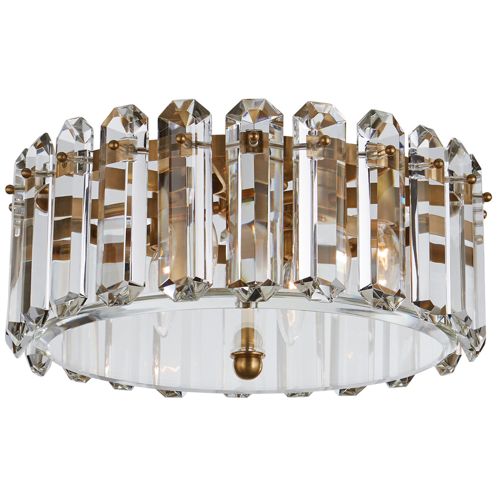 Visual Comfort Signature Canada - Four Light Flush Mount - Bonnington - Hand-Rubbed Antique Brass- Union Lighting Luminaires Decor