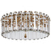Visual Comfort Signature Canada - Five Light Flush Mount - Bonnington - Hand-Rubbed Antique Brass- Union Lighting Luminaires Decor