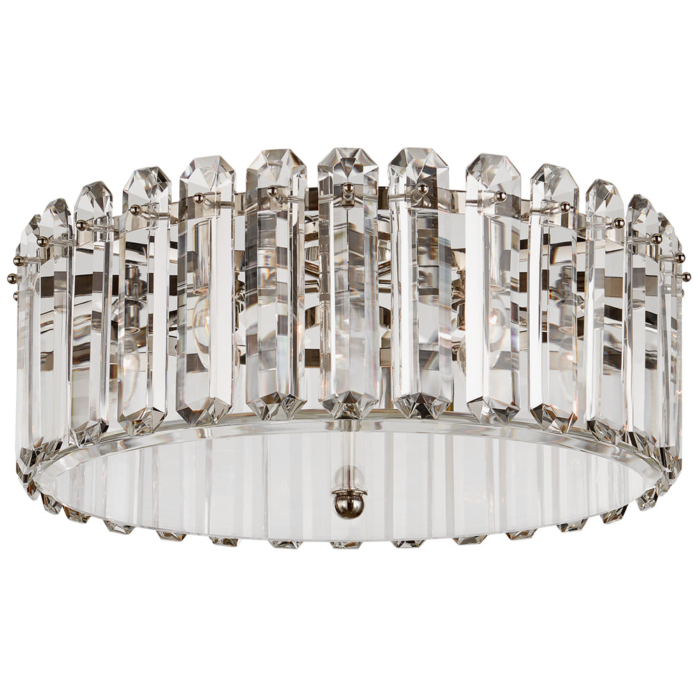 Visual Comfort Signature Canada - Five Light Flush Mount - Bonnington - Polished Nickel- Union Lighting Luminaires Decor