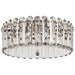 Visual Comfort Signature Canada - Five Light Flush Mount - Bonnington - Polished Nickel- Union Lighting Luminaires Decor