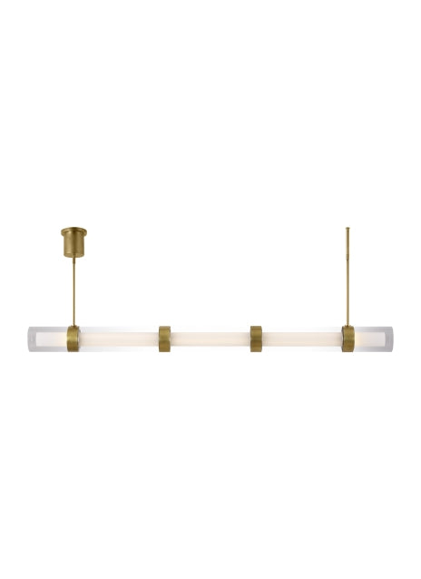 Visual Comfort Modern - LED Suspension - Wit - Aged Brass- Union Lighting Luminaires Decor