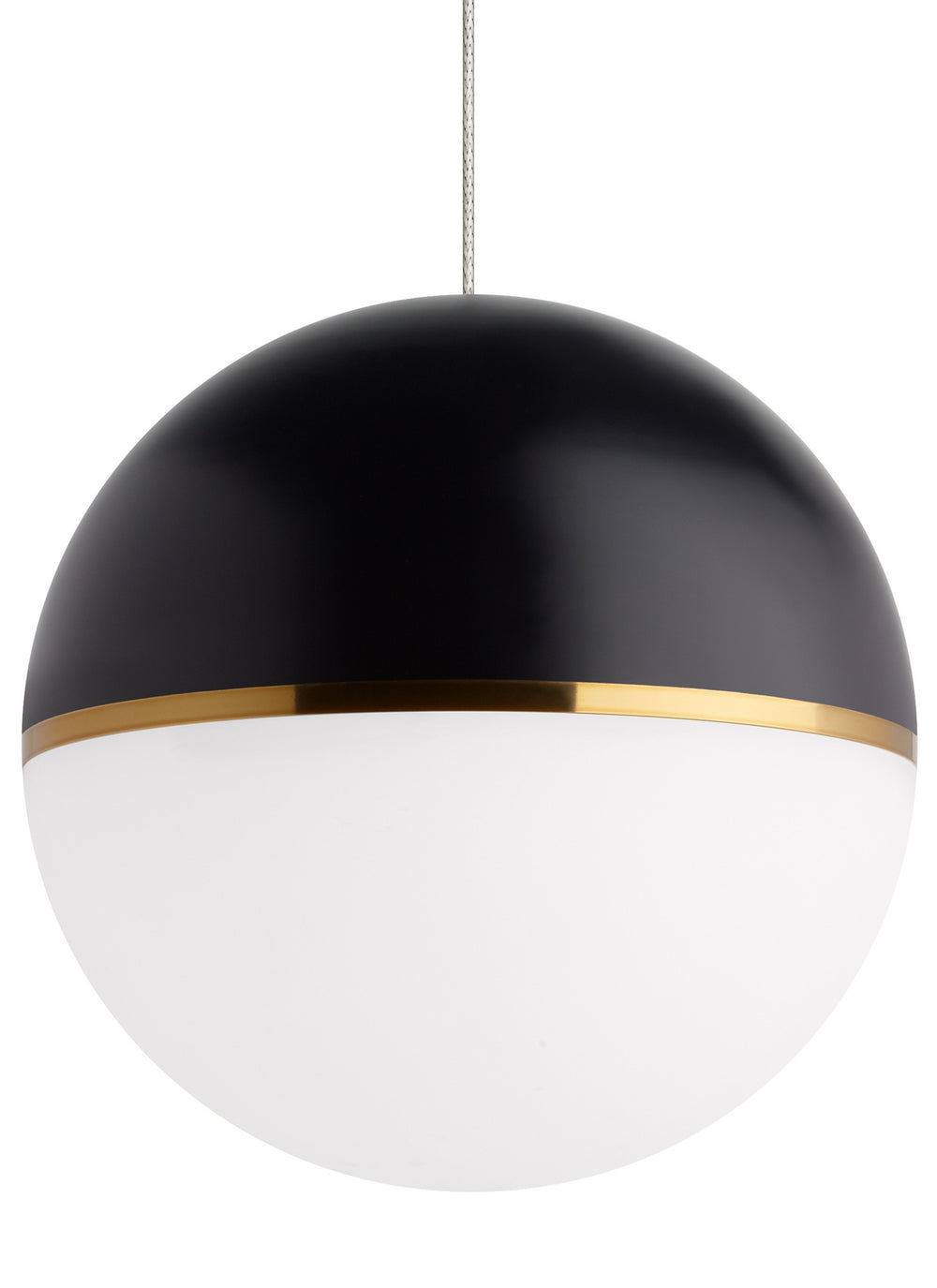 Visual Comfort Modern - One Light Pendant - Akova - Matte Black- Union Lighting Luminaires Decor