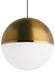 Visual Comfort Modern - One Light Pendant - Akova - Aged Brass- Union Lighting Luminaires Decor