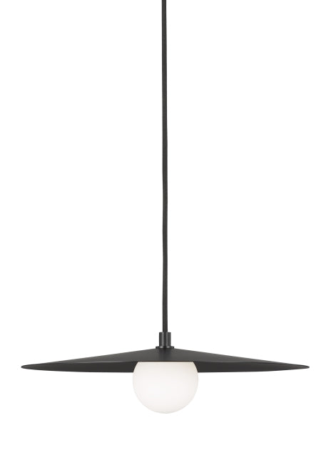 Visual Comfort Modern - One Light Pendant - Pirlo - Matte Black- Union Lighting Luminaires Decor