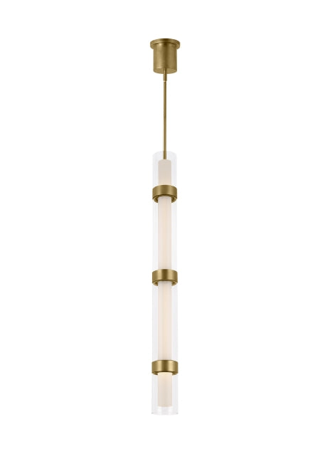 Visual Comfort Modern - LED Pendant - Wit - Aged Brass- Union Lighting Luminaires Decor