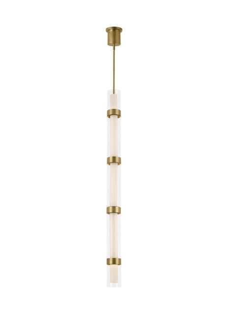 Visual Comfort Modern - LED Pendant - Wit - Aged Brass- Union Lighting Luminaires Decor