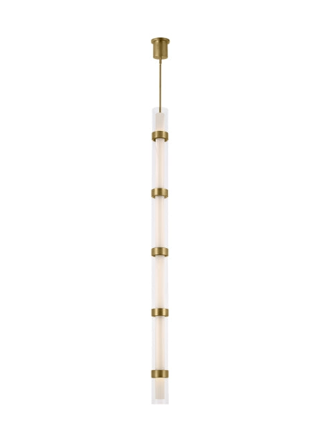 Visual Comfort Modern - LED Pendant - Wit - Aged Brass- Union Lighting Luminaires Decor