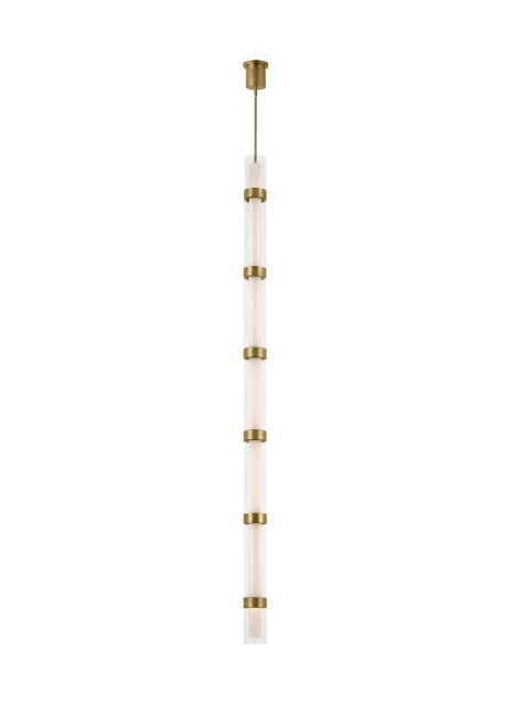 Visual Comfort Modern - LED Pendant - Wit - Aged Brass- Union Lighting Luminaires Decor