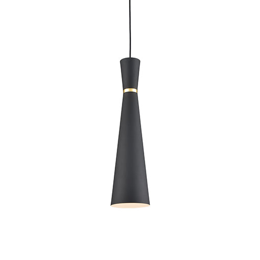 Kuzco Canada - One Light Pendant - Vanderbilt - Black With Gold Detail- Union Lighting Luminaires Decor