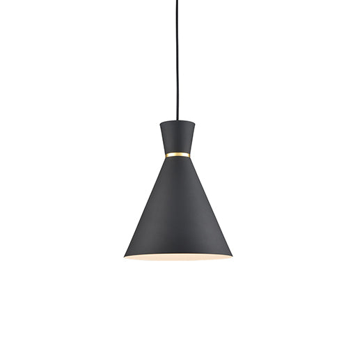 Kuzco Canada - One Light Pendant - Vanderbilt - Black With Gold Detail- Union Lighting Luminaires Decor