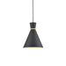 Kuzco Canada - One Light Pendant - Vanderbilt - Black With Gold Detail- Union Lighting Luminaires Decor