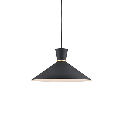 Kuzco Canada - One Light Pendant - Vanderbilt - Black With Gold Detail- Union Lighting Luminaires Decor