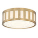 Crystorama - Three Light Flush Mount - Kendal - Vibrant Gold- Union Lighting Luminaires Decor