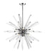Z-Lite Canada - Ten Light Chandelier - Burst - Chrome- Union Lighting Luminaires Decor