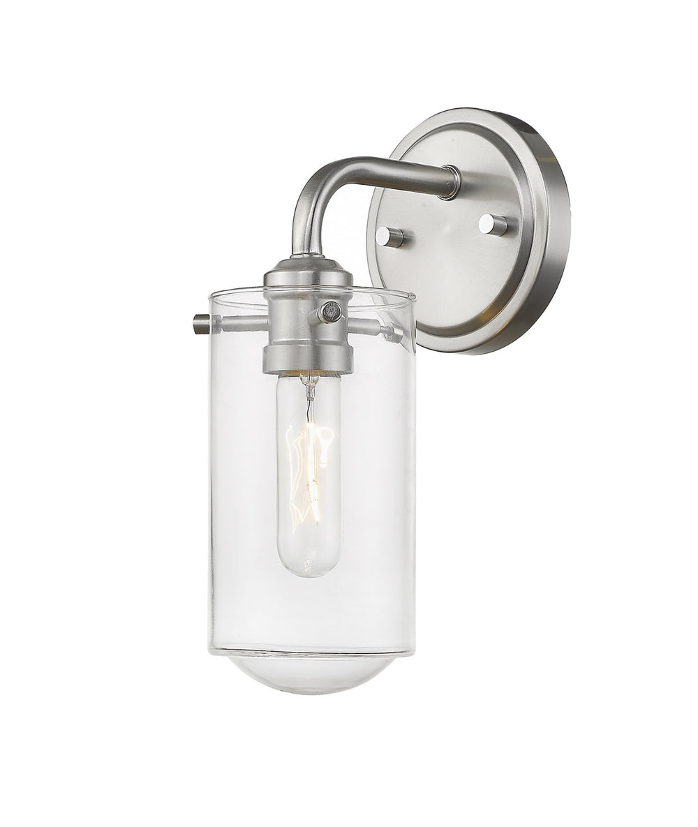 Z-Lite Canada - One Light Wall Sconce - Delaney - Brushed Nickel- Union Lighting Luminaires Decor