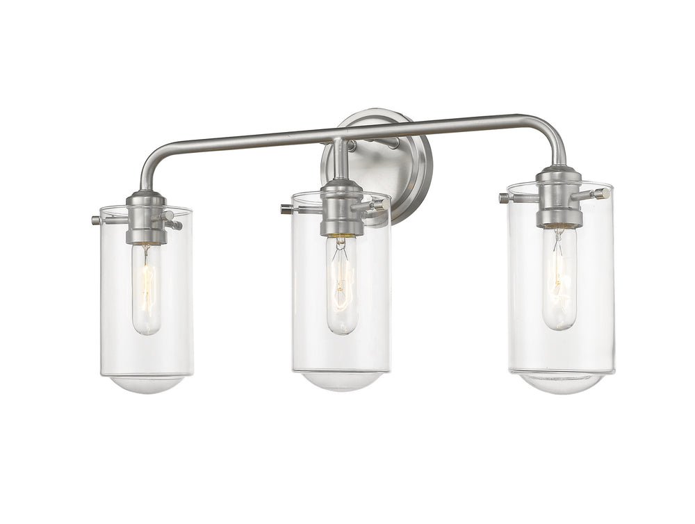 Z-Lite Canada - Three Light Vanity - Delaney - Brushed Nickel- Union Lighting Luminaires Decor