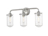 Z-Lite Canada - Three Light Vanity - Delaney - Brushed Nickel- Union Lighting Luminaires Decor