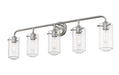 Z-Lite Canada - Five Light Vanity - Delaney - Brushed Nickel- Union Lighting Luminaires Decor