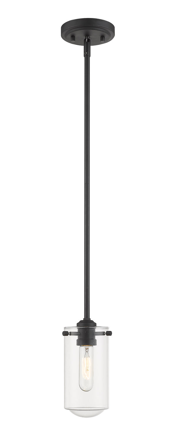 Z-Lite Canada - One Light Mini Pendant - Delaney - Matte Black- Union Lighting Luminaires Decor