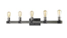 Z-Lite Canada - Five Light Vanity - Kirkland - Ashen Barnboard- Union Lighting Luminaires Decor