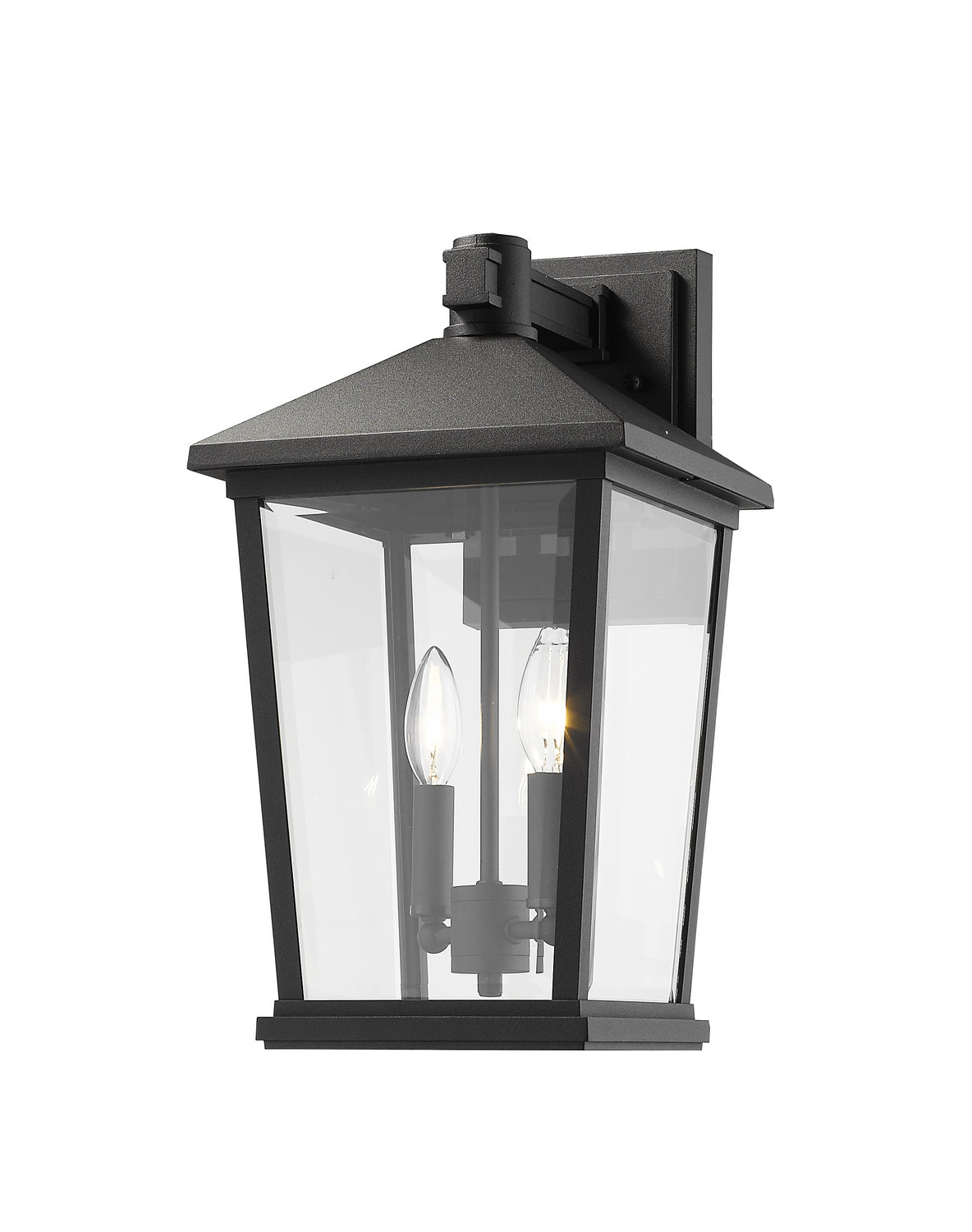 Z-Lite Canada - Two Light Outdoor Wall Sconce - Beacon - Black- Union Lighting Luminaires Decor