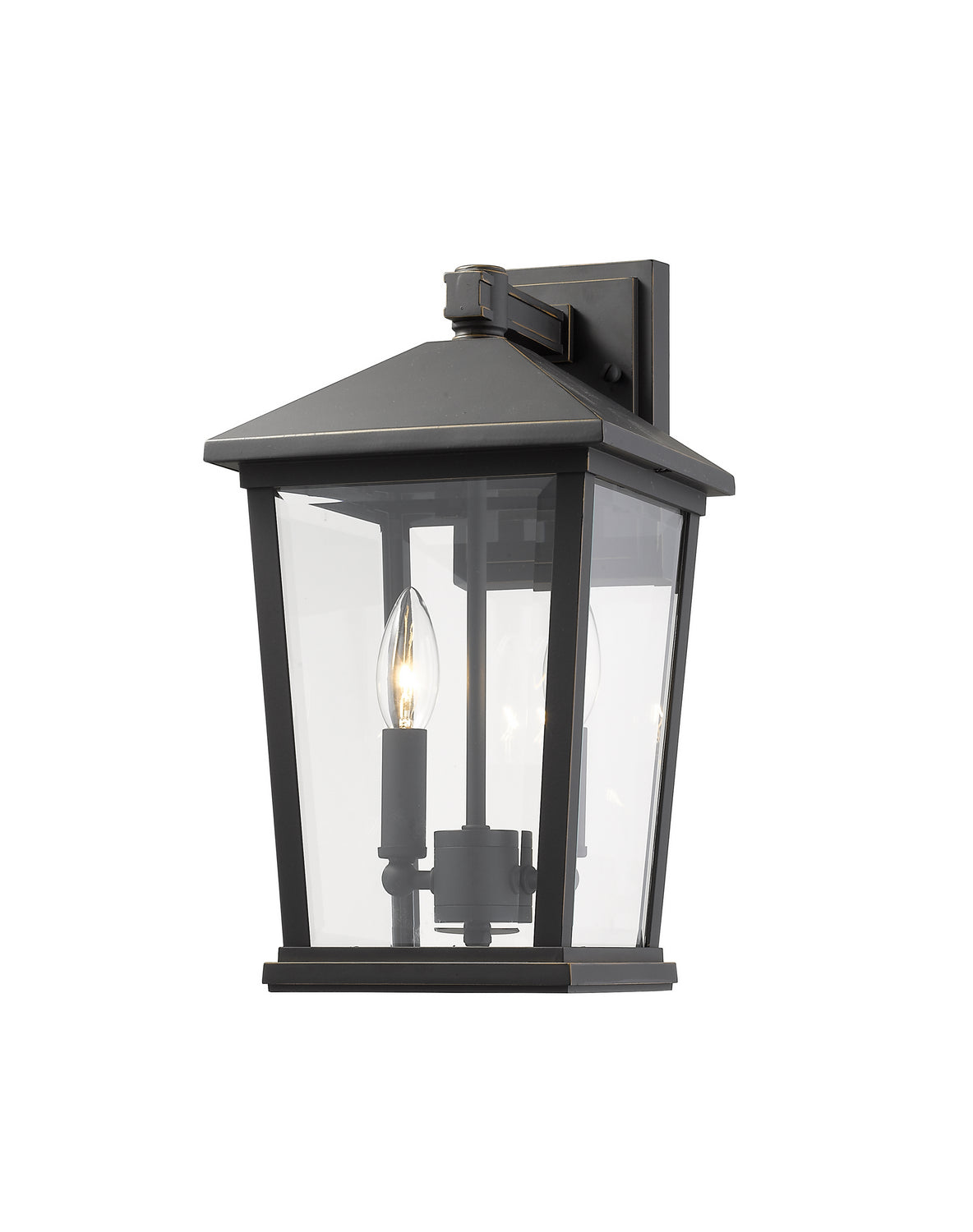 Z-Lite Canada - Two Light Outdoor Wall Sconce - Beacon - Oil Rubbed Bronze- Union Lighting Luminaires Decor