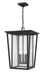 Z-Lite Canada - Three Light Outdoor Chain Mount Ceiling Fixture - Seoul - Oil Rubbed Bronze- Union Lighting Luminaires Decor