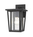 Z-Lite Canada - One Light Outdoor Wall Sconce - Seoul - Black- Union Lighting Luminaires Decor