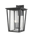 Z-Lite Canada - Three Light Outdoor Wall Sconce - Seoul - Black- Union Lighting Luminaires Decor