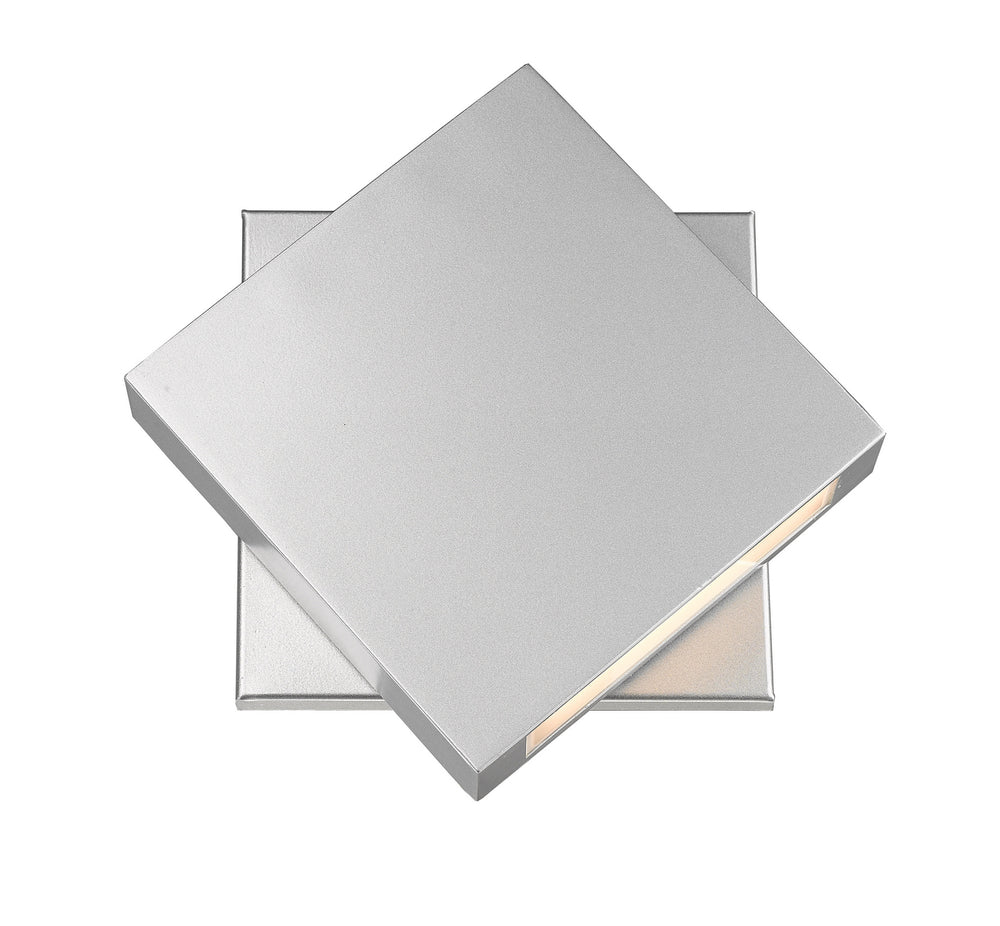 Z-Lite Canada - LED Outdoor Wall Sconce - Quadrate - Silver- Union Lighting Luminaires Decor