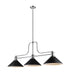 Z-Lite Canada - Three Light Chandelier - Melange - Chrome- Union Lighting Luminaires Decor