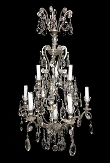 Bethel International Canada - Ten Light Chandelier - Pewter- Union Lighting Luminaires Decor
