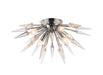 Bethel International Canada - Six Light Flush Mount - Chrome- Union Lighting Luminaires Decor