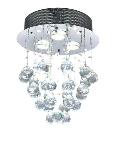 Bethel International Canada - Three Light Flush Mount - Chrome- Union Lighting Luminaires Decor