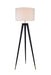 Bethel International Canada - One Light Floor Lamp - Black & Brass- Union Lighting Luminaires Decor