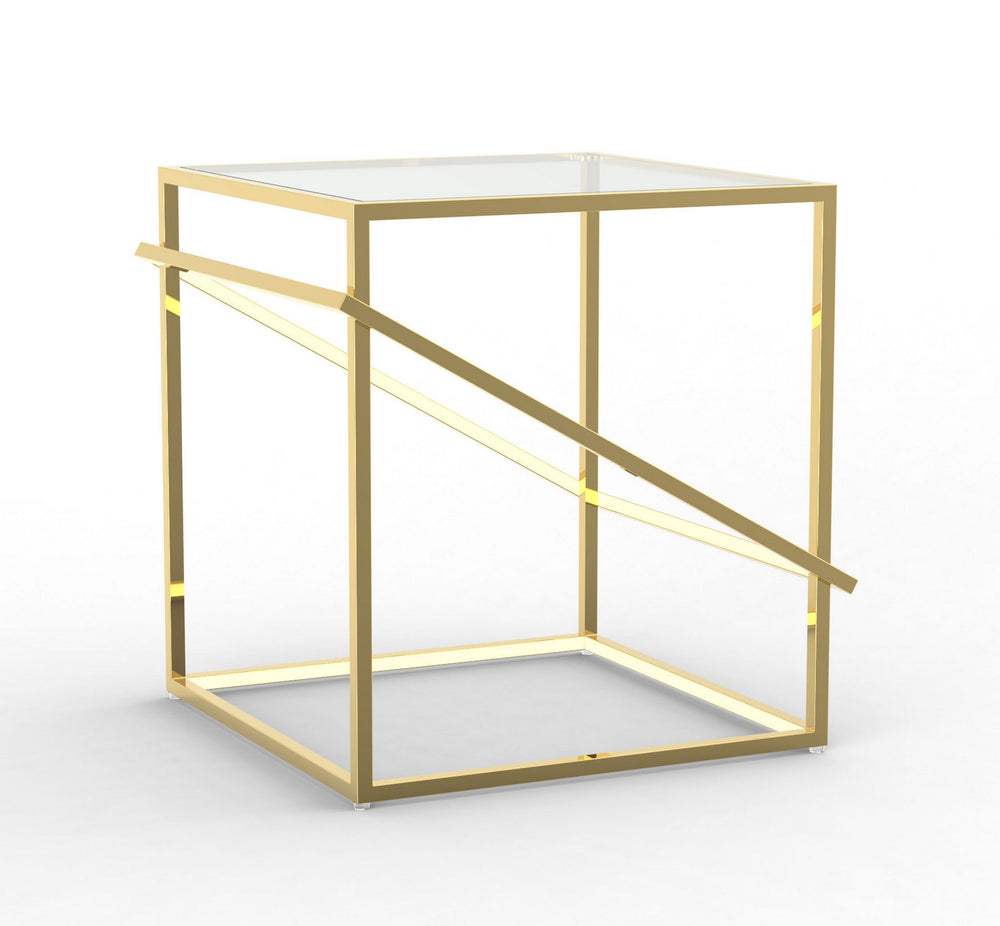 Bethel International Canada - LED Side Table - Gold- Union Lighting Luminaires Decor