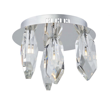 Artcraft Canada - Four Light Flush Mount - Doccia - Chrome- Union Lighting Luminaires Decor