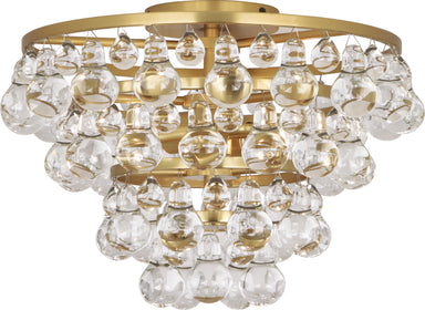 Robert Abbey - Two Light Flushmount - Bling - Antique Brass- Union Lighting Luminaires Decor